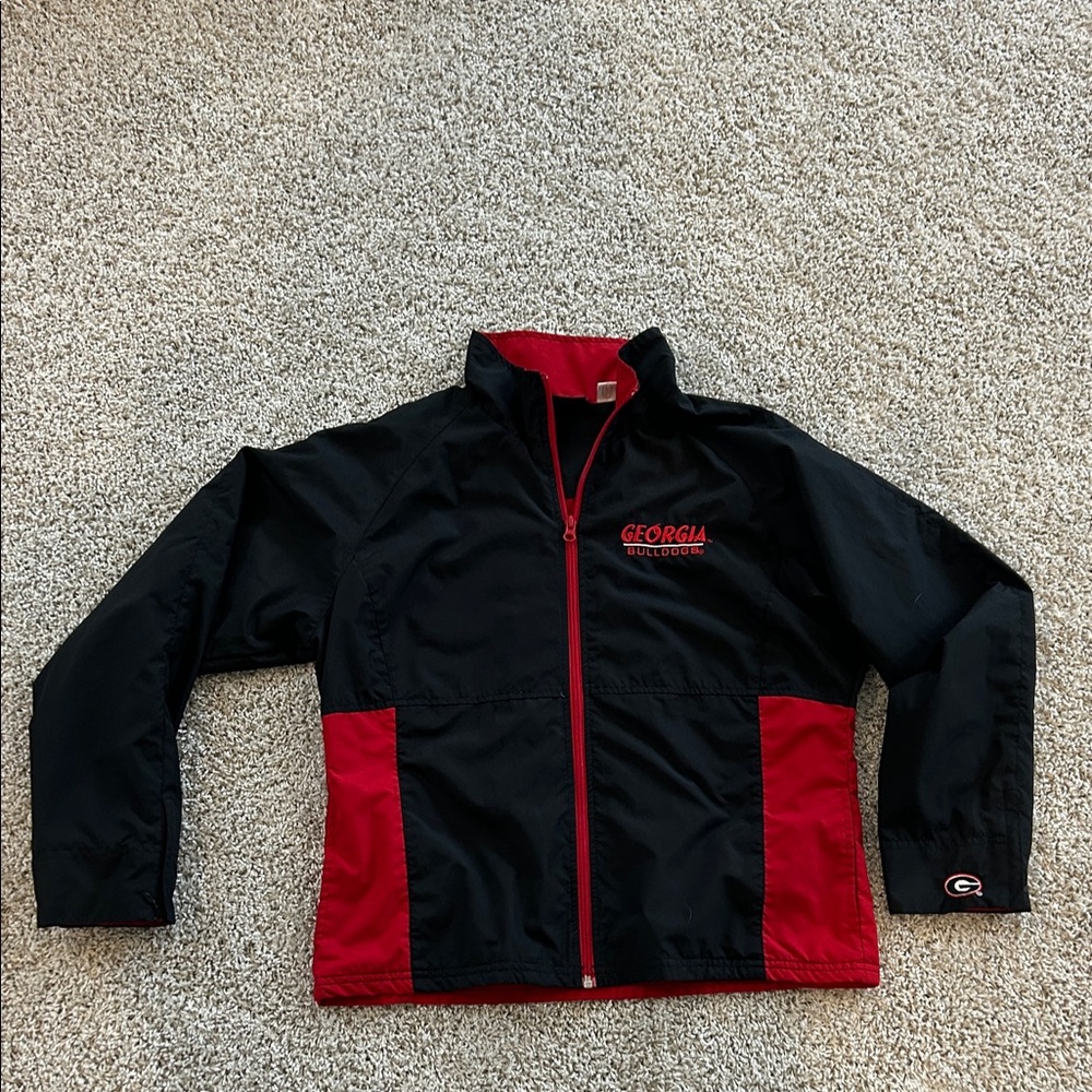 Vintage Georgia Bulldogs Windbreaker – UGA NCAA College Jacket – Womens L